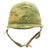 Original U.S. WWII Vietnam War M1 Helmet with USMC Reversible Camouflage Cover Original Items