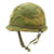 Original U.S. WWII Vietnam War M1 Helmet with USMC Reversible Camouflage Cover Original Items