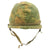 Original U.S. WWII Vietnam War M1 Helmet with USMC Reversible Camouflage Cover Original Items