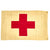 Original U.S. WWI Red Cross Medic Cloth Flag by Paramount Flag Co. dated 1917 - 21" x 35" Original Items