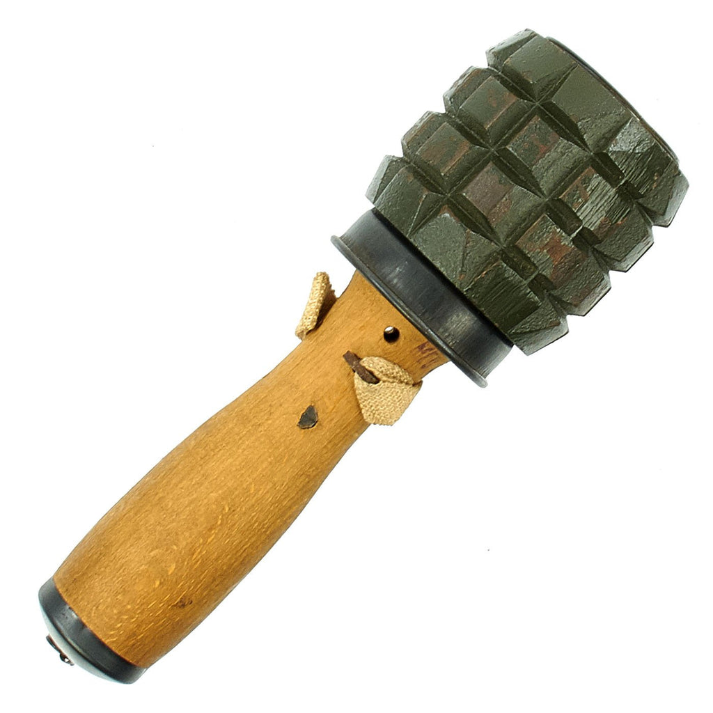 Original Hungarian 42/48 M Training Hand Grenade with Fragmentation Sleeve - Inert Original Items