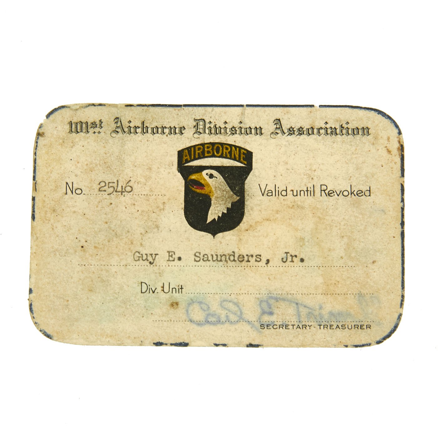 Original U.S. WWII 101st Airborne 327th Glider Infantry Regiment