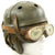 Original U.S. WWII M38 Tanker Helmet by Wilson Athletic Goods with Resistal Goggles Original Items