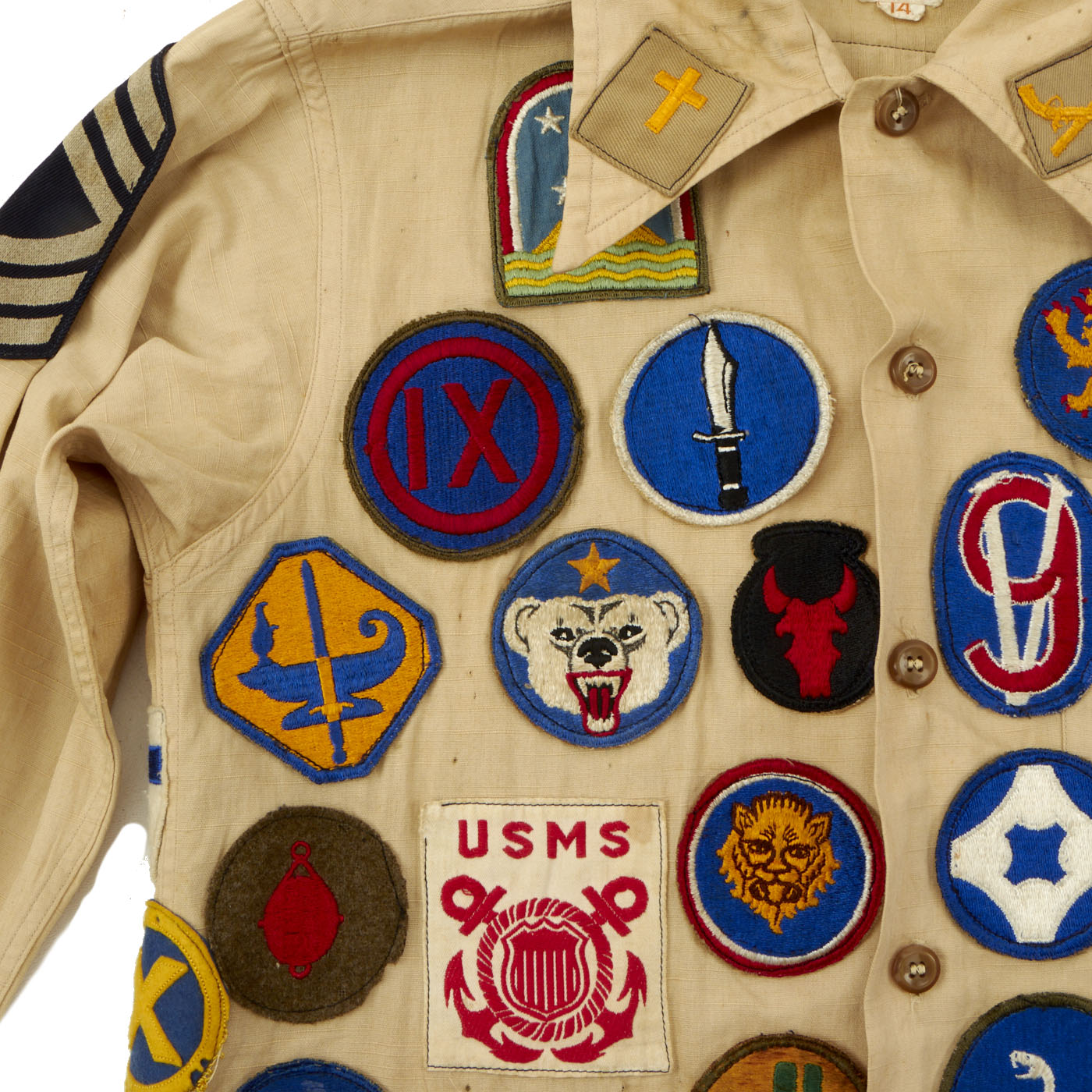 Original WWII U.S. Patched Souvenir Jacket – International Military Antiques