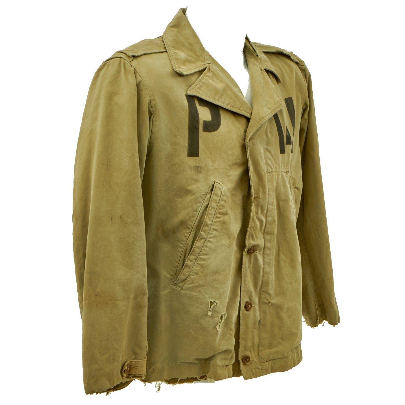 Original U.S. WWII M-1941 Field Jacket with Axis Prisoner of War