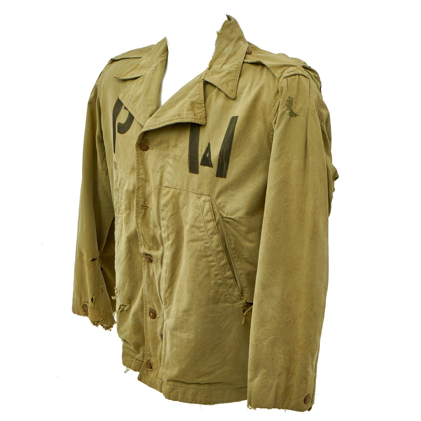 Original U.S. WWII M-1941 Field Jacket with Axis Prisoner of War