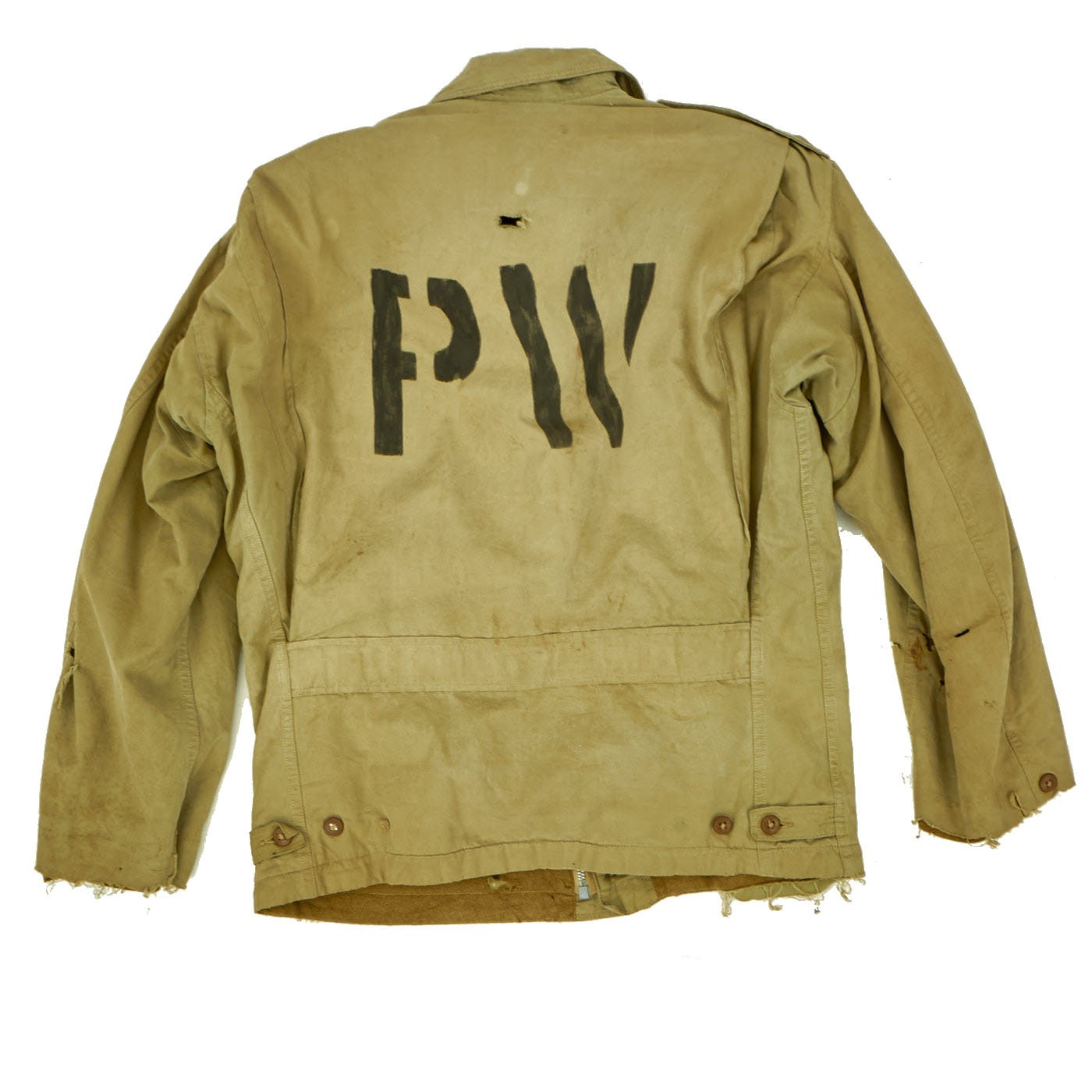 Original U.S. WWII M-1941 Field Jacket with Axis Prisoner of War