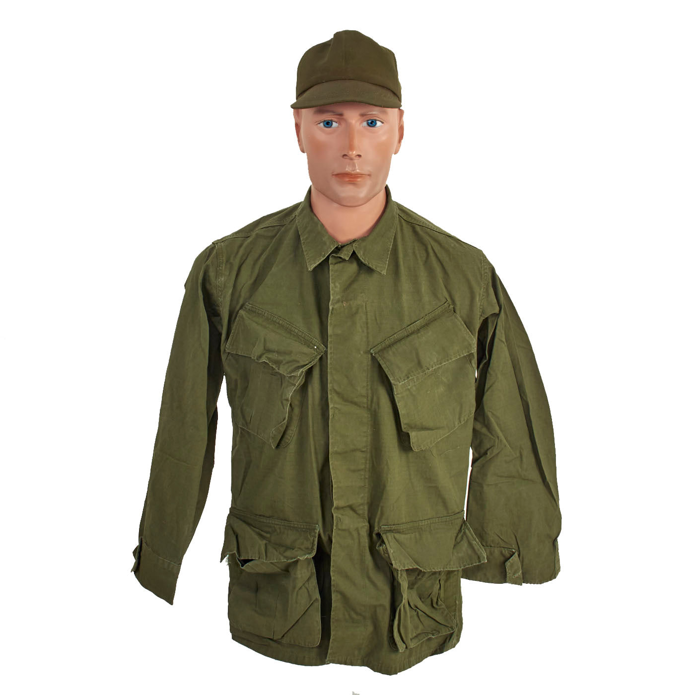 Original U.S. Vietnam War Jungle Fatigue Uniform Set with 1967