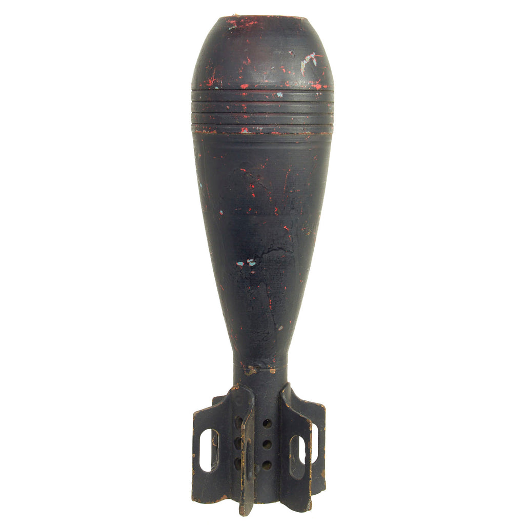 Original U.S. Korean War Deactivated 81mm M43A1B1 HE Mortar Shell Round dated 1953 - Inert Original Items