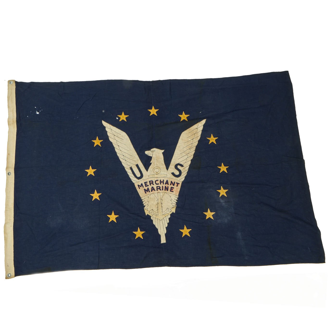 Original U.S. WWII Merchant Marine Flag - 44