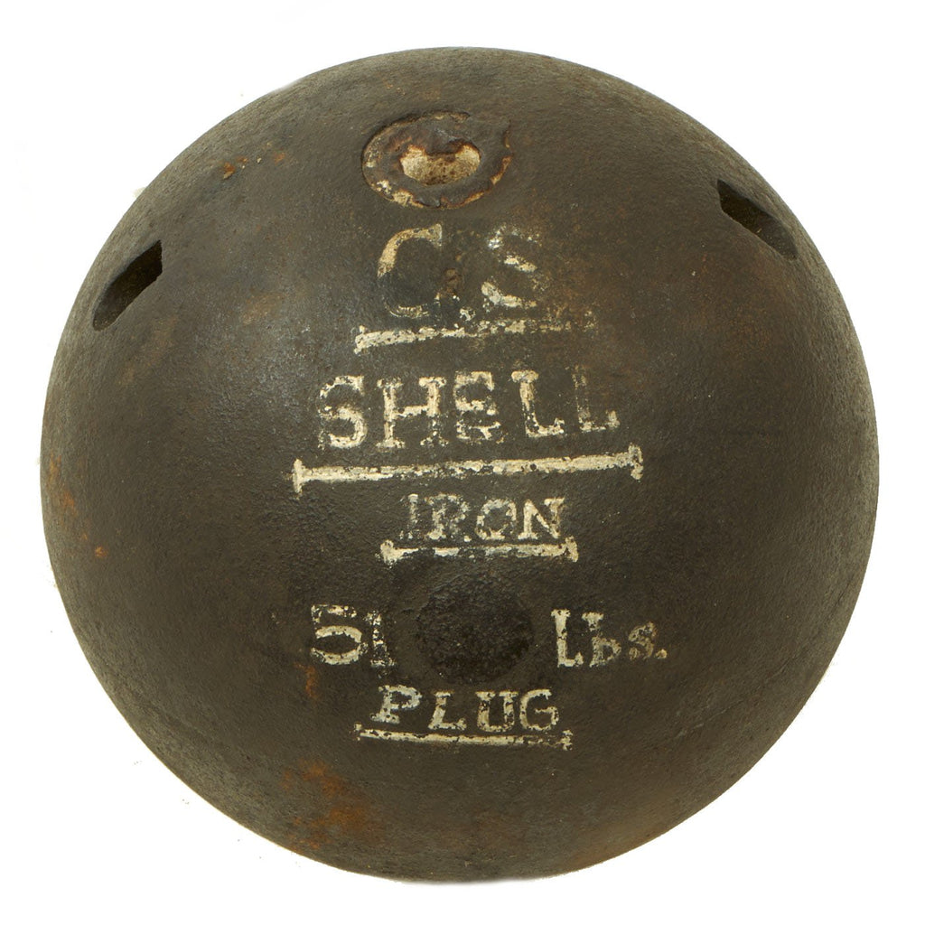 Original U.S. Civil War Confederate Spherical 8 Inch Mortar Shell Original Items