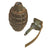 Original U.S. Pre-WWII Inert MkII Pineapple Fragmentation Grenade w/ WWII Production M10A3 Fuze Original Items