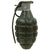 Original U.S. WWII MkII Pineapple Grenade with Cardboard Transport Canister - INERT - Original Items