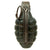 Original U.S. WWII MkII Pineapple Grenade with Cardboard Transport Canister - INERT - Original Items