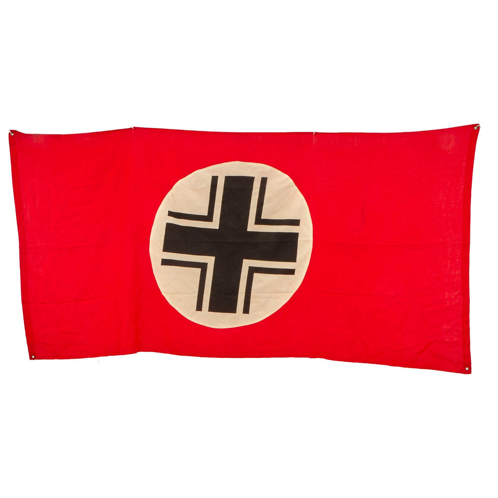 Original German WWII Beam Cross 40" x 76" Panzer Tank Identification Flag - Balkankreuz Original Items