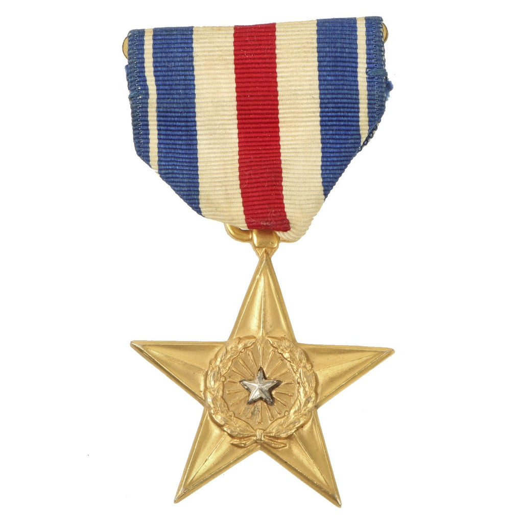 Original U.S. WWII Engraved Silver Star Medal - Salvatore C. Giammona Original Items