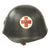 Original Danish WWI Model 1923 Steel Army Medic Helmet with Helmet Badge Original Items