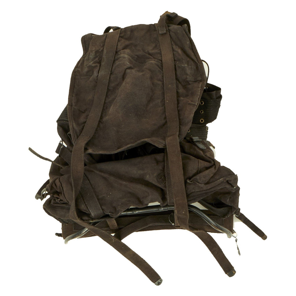 Original U.S. Vietnam War Special Forces Dyed Black Aluminum Frame Rucksack Original Items