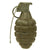 Original U.S. WWII Inert MkII Pineapple Fragmentation Grenade with M10A3 Fuze in M41A1 Canister Original Items