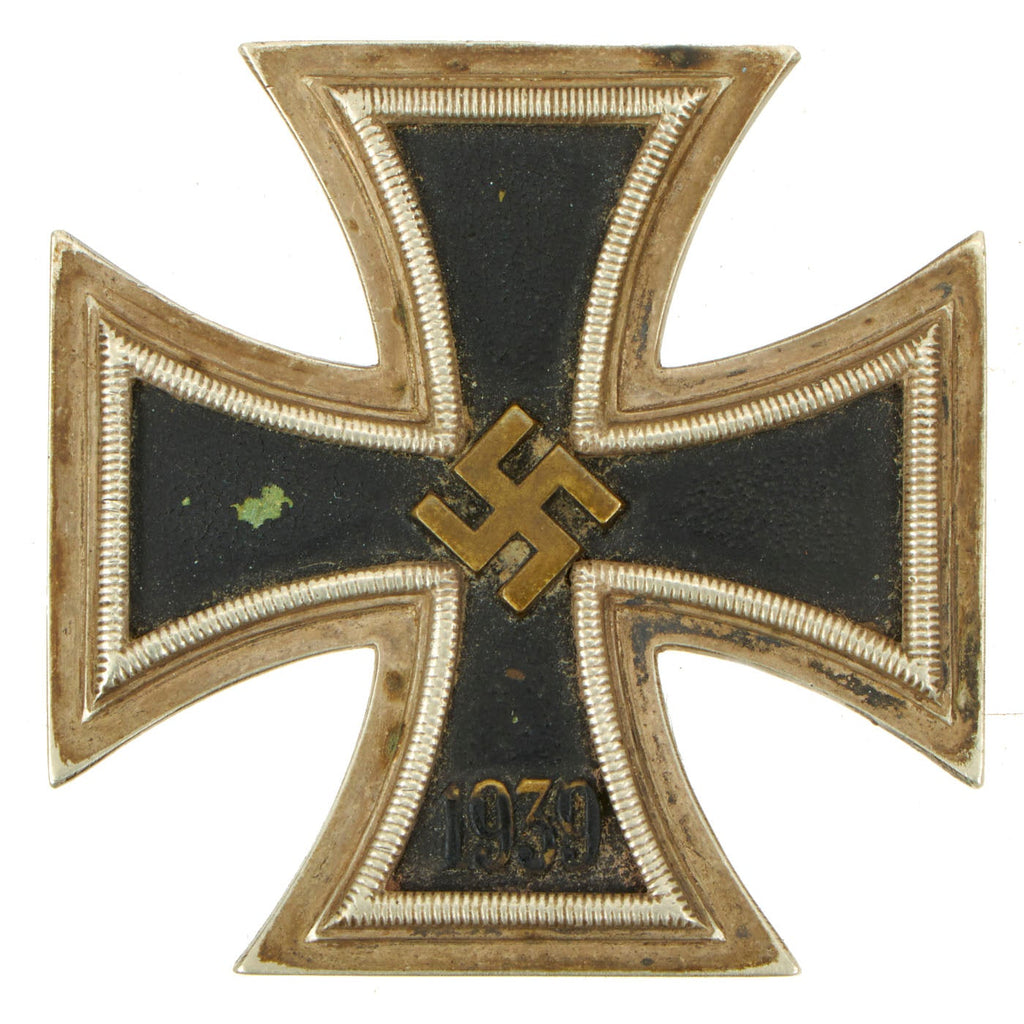 Original German WWII Navy Kriegsmarine Brass Core Iron Cross First Class 1939 with Pinback - EKI Original Items