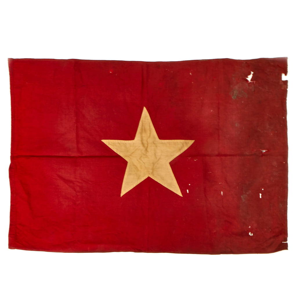 Original U.S. Vietnam War Bringback North Vietnamese People’s Army Flag - 22 ½” x 33” Original Items