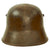 Original WWI Austro-Hungarian M17 Steel Helmet with Worn Liner & Chinstrap - Marked AW64 Original Items