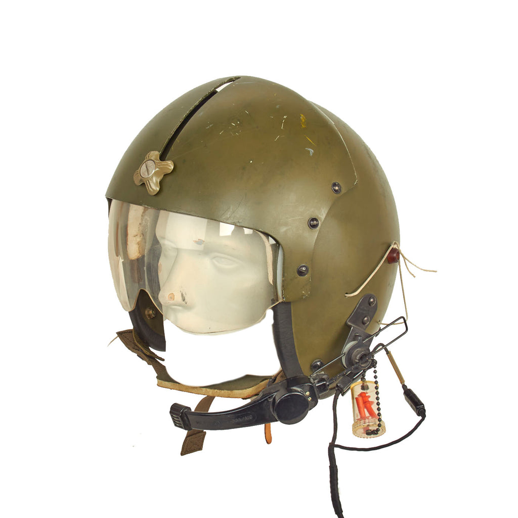 Original U.S. Vietnam War Era Gentex APH-5 Helicopter Pilot Flying Helmet Original Items