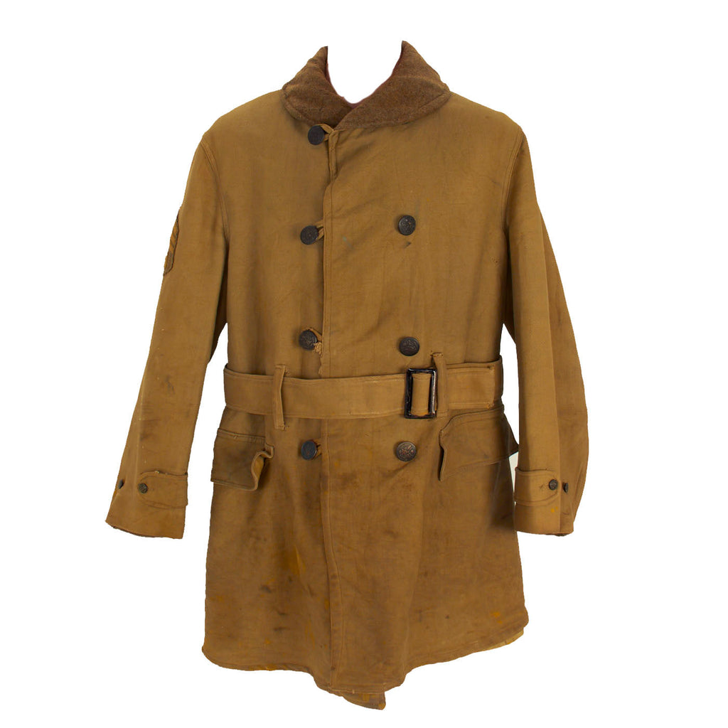 Original Rare WWI U.S. Model 1918 “Mackinaw” Coat with Engineer Sergeant’s  Insignia - Large Size