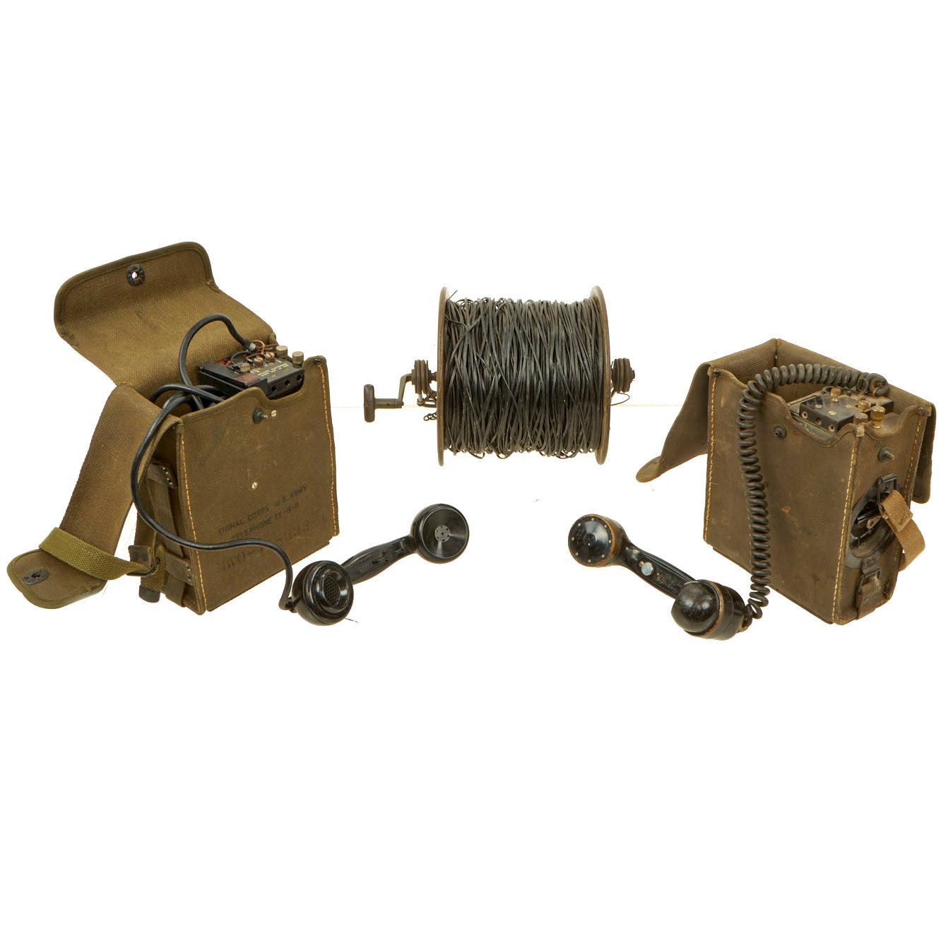 WW2-Vietnam DR-8-A Telephone Wire Reel Roller US Radio Arvin