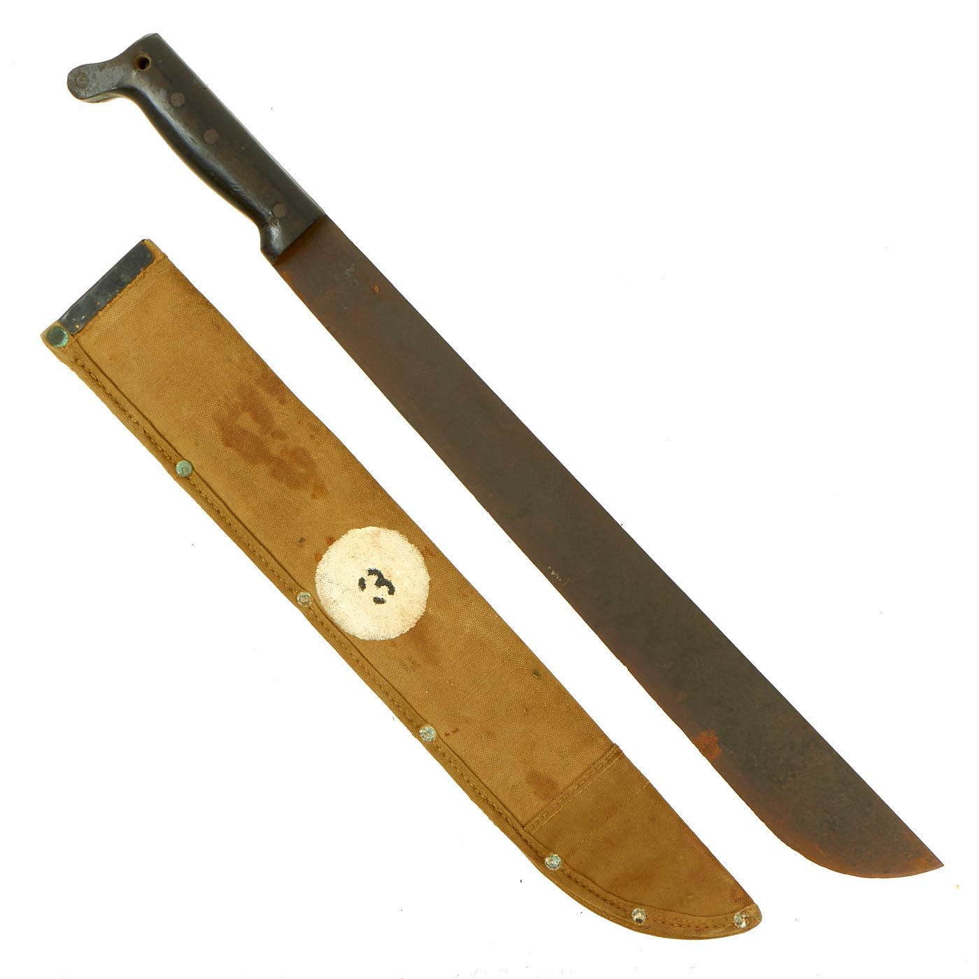 Original U.S. WWII Collins & Co Legitimus Model Machete Dated 1944 Wit –  International Military Antiques