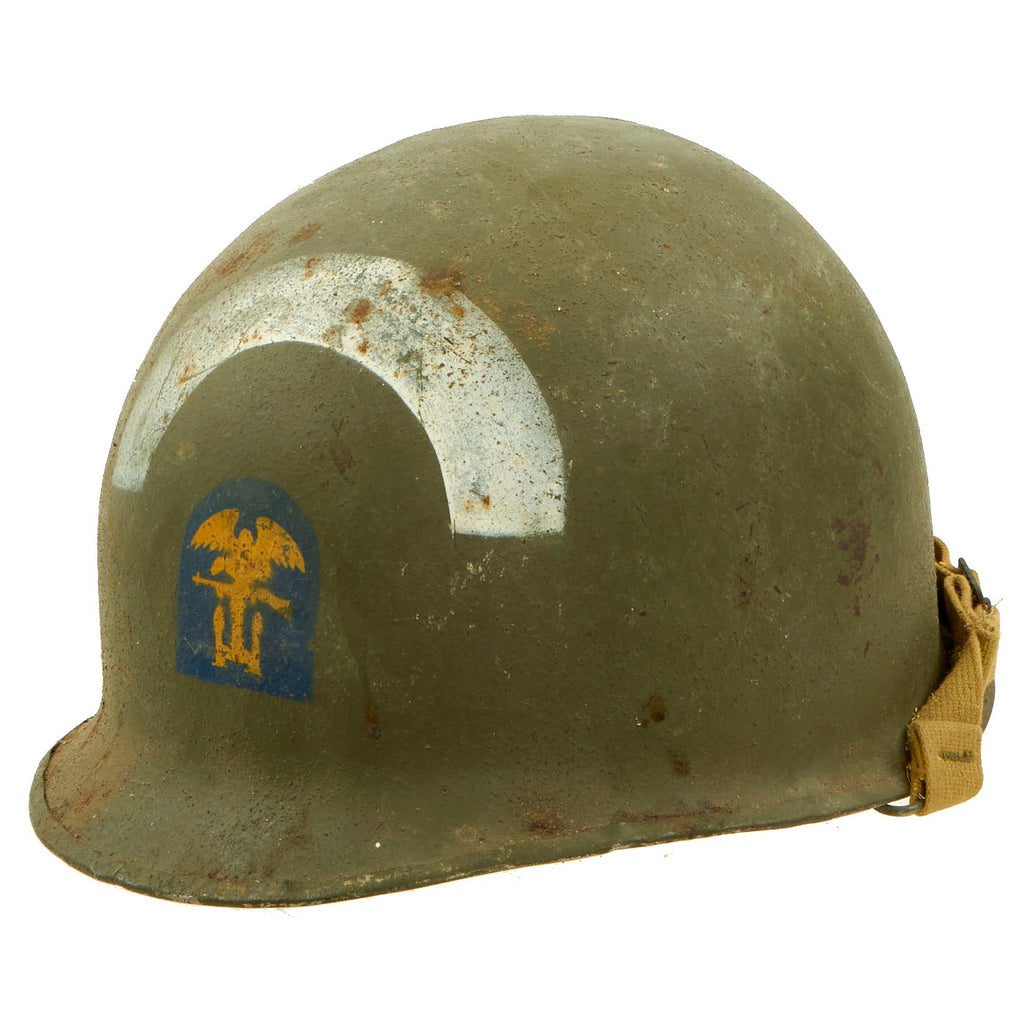 Original U.S. WWI M1 Helmet Used in Film Saving Private Ryan - Engineer Special Brigade - U.S. SPR Marked Original Items