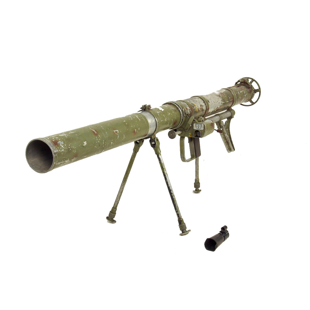 Original Spanish 88.9mm Instalaza Camouflage Painted M65 Bazooka Anti-Tank Launcher - Inert Original Items