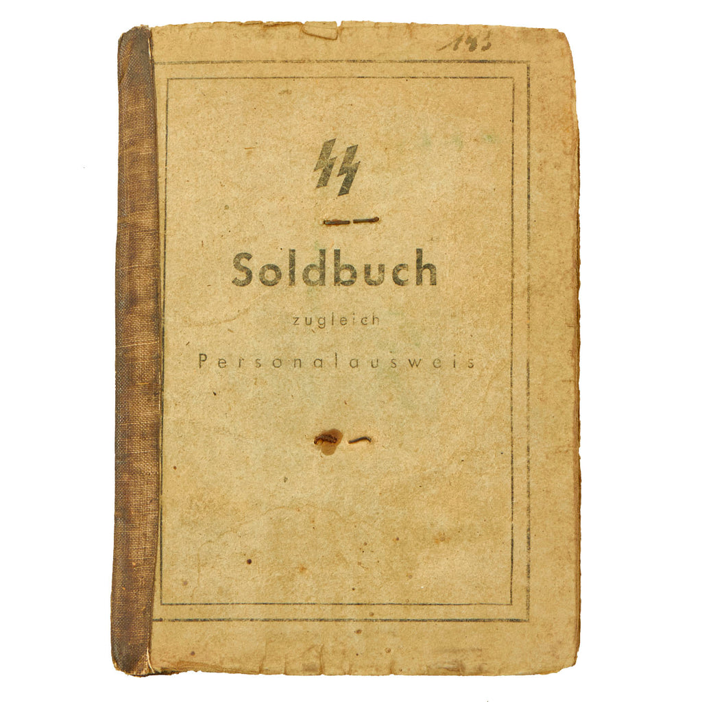 DRAFT Original German WWII SS Soldbuch named to Original Items