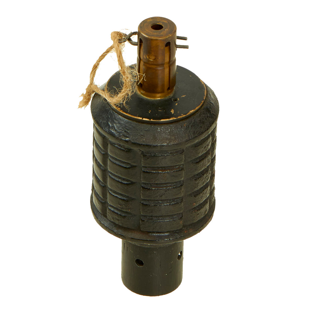 Original U.S. WWII Japanese Type 91 Hand Fragmentation Grenade With Booster - US Engineers Training Aid Original Items