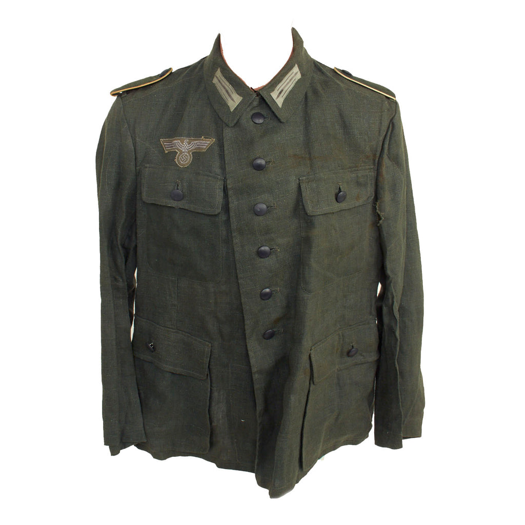 Original German WWII Heer Army Enlisted Man's Summer Tunic Original Items