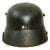 Original German WWI M18 Stahlhelm Helmet Shell - Collector Modified Post War with Genuine SS Decal & Ear Cut Out Original Items