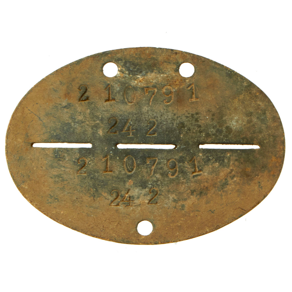 Original German WWII Identity Disc Dog Tag Fallschirm