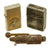 Original U.S. WWII 14k Gold Plated USMC Lighter Grouping With Zippo Style and Trench Lighters Original Items