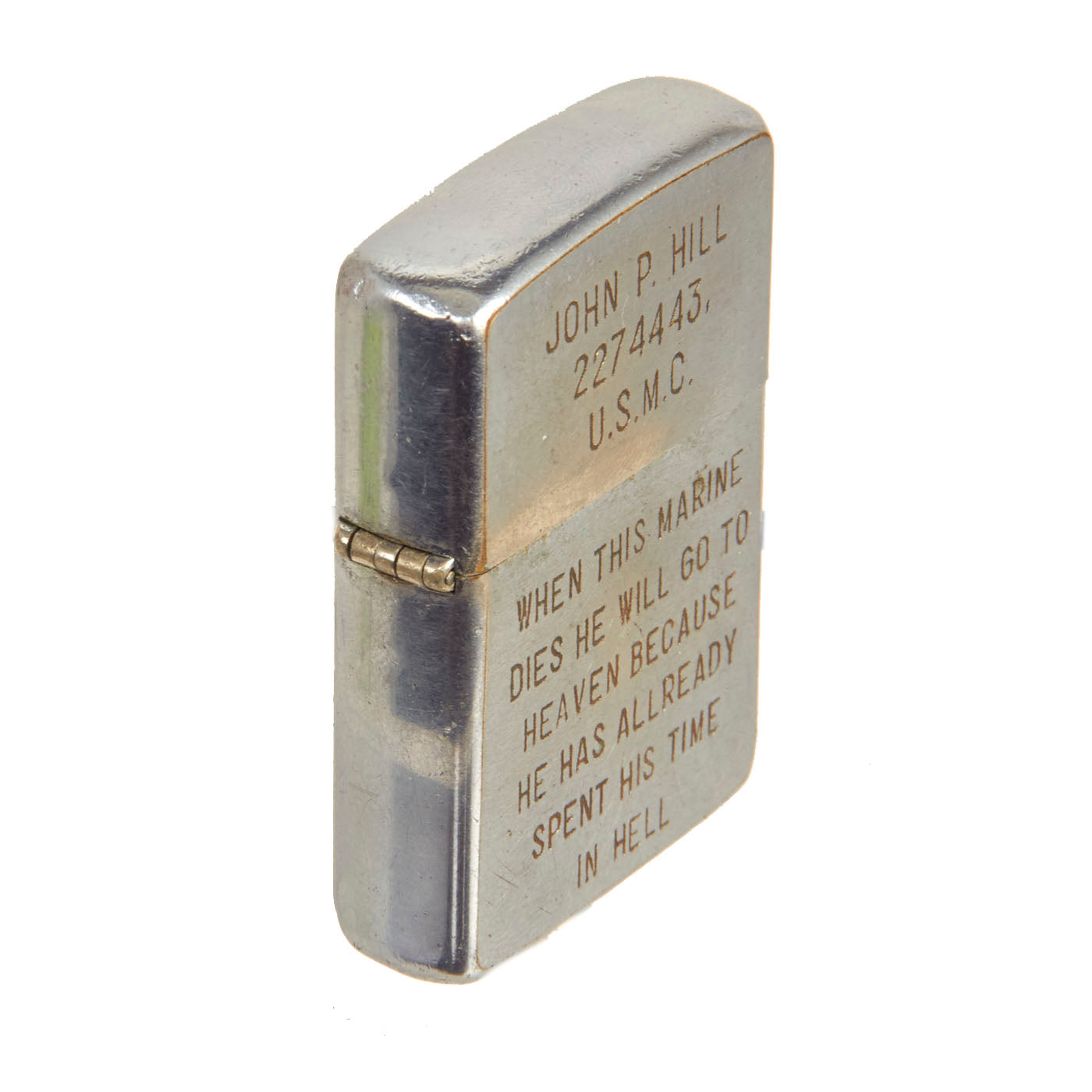 Original U.S. Vietnam War 1966 Named Zippo Lighter Engraved For 