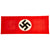 Original German WWII NSDAP Political Flag Set - 79" x 31" Large Banner & 18" x 22" Small Flag Original Items