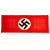 Original German WWII NSDAP Political Flag Set - 79" x 31" Large Banner & 18" x 22" Small Flag Original Items