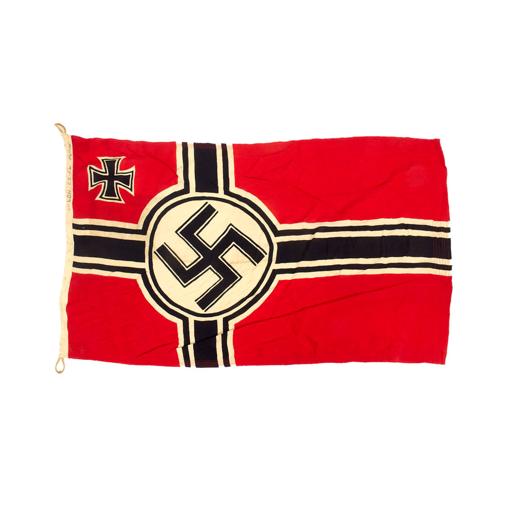 Original German WWII 80cm x 135cm National Battle Flag by LOH - Reichskriegsflagge Original Items