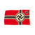 Original German WWII 80cm x 135cm National Battle Flag by LOH - Reichskriegsflagge Original Items