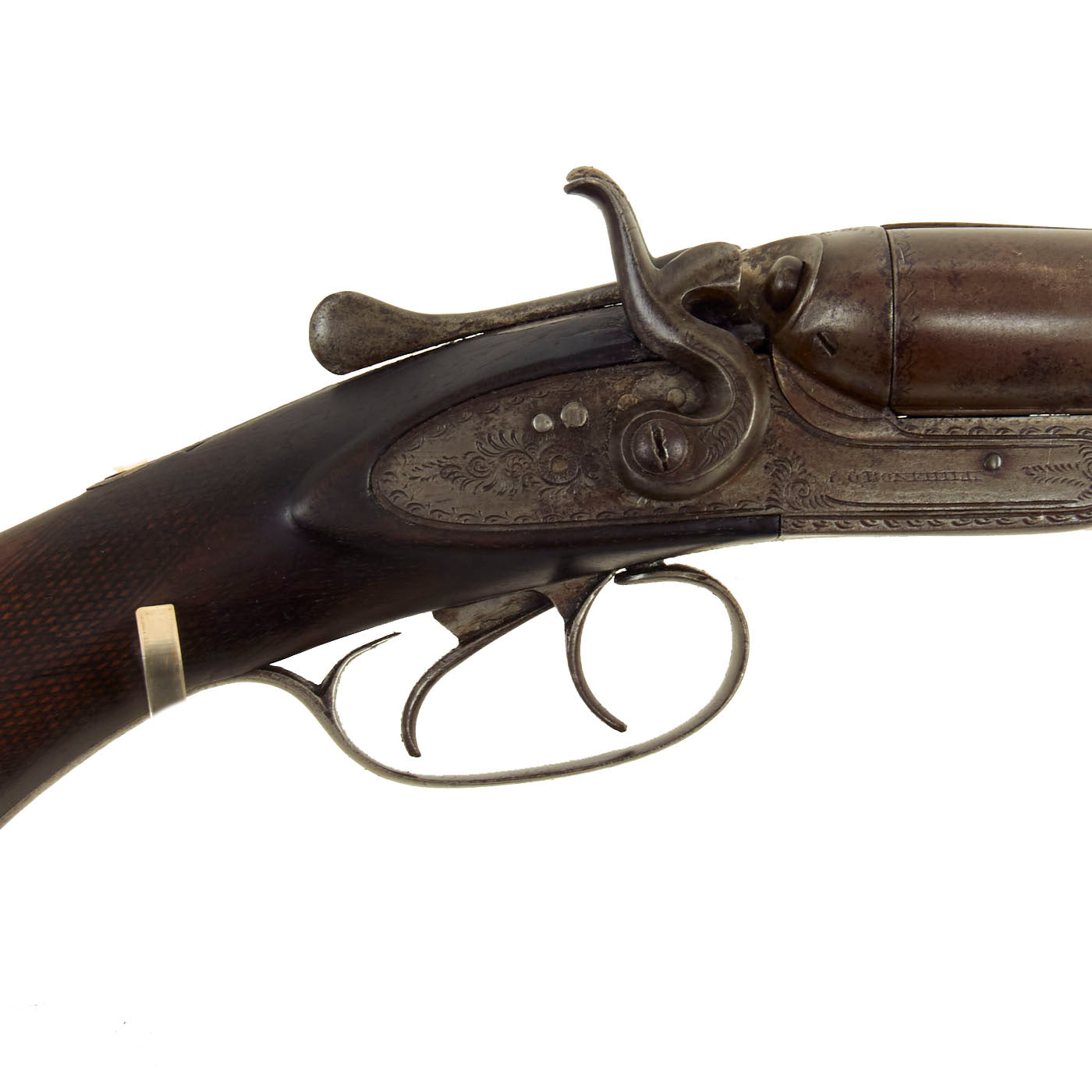 Original British 12 Gauge Double Barrel Hammer Shotgun by C.G. Bonehil ...