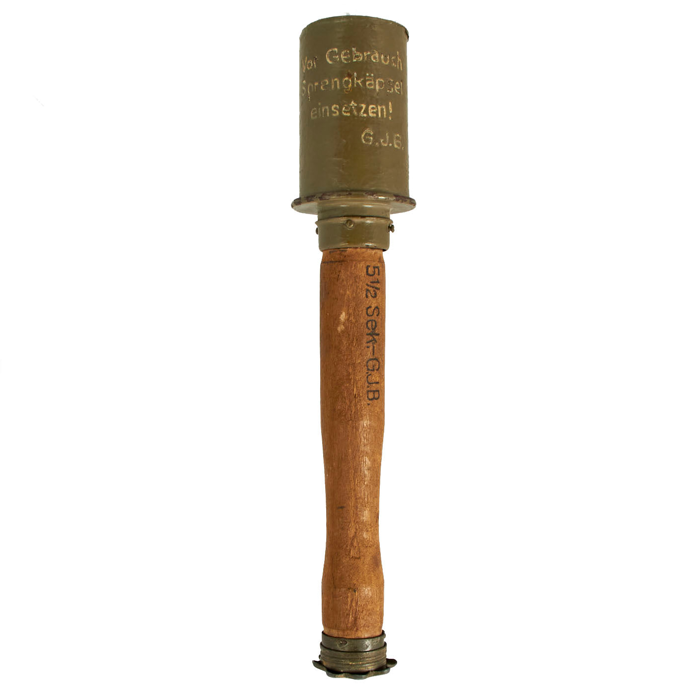 Original Imperial German WWI M1917 Stick Grenade dated 1917 with Bead –  International Military Antiques