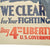 Original U.S. WWI Fourth Liberty Loan Propaganda Poster - “We Clear the Way For Your Fighting Dollars” - 28” x 21” Original Items