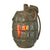 Original British WWI Mills Bomb No. 5 MKI Grenade Rendered INERT by USMC EOD - maker marked FATH Original Items