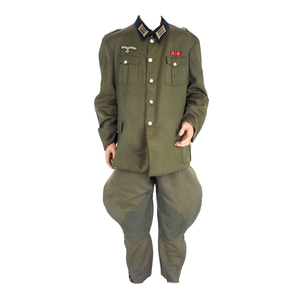 Original German WWII Heer Army Medical Officer M36 Uniform Set - Tunic and  Trousers