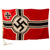 Original German WWII Kriegsmarine Marked 1.5m x 2.5m Naval Battle Flag - Reichskriegsflagge Original Items