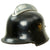 Original German WWII M34 Square Dip Fire Protection Police Helmet with Double Decals & Comb - Feuerwehr Original Items